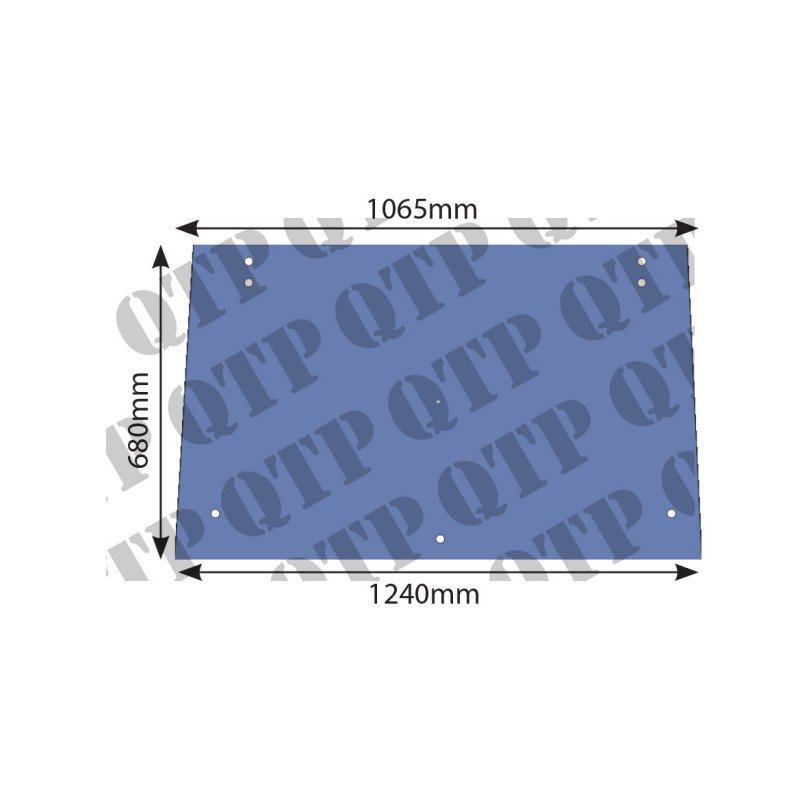 Vitre arrière supérieure