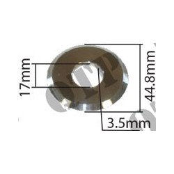 Rondelle chromée de direction