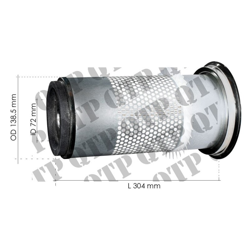 Extérieur du filtre à air