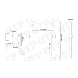 Barre stabilisatrice pour système de protection en cas de renversement